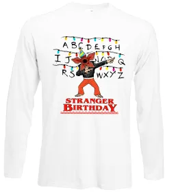 Лонгслів Stranger birthday Білий фото