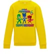 Дитячий світшот PJ Masks birthday 6 Сонячно жовтий фото