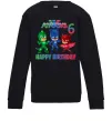 Дитячий світшот PJ Masks birthday 6 Чорний фото