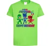 Детская футболка PJ Masks birthday 6 Лаймовый фото
