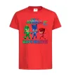 Дитяча футболка PJ Masks birthday 6 Червоний фото