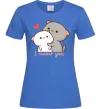 Жіноча футболка Котики I Meow you Яскраво-синій фото