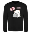 Світшот Peach and Goma love you Чорний Світшот Peach and Goma love you Чорний фото