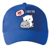 Кепка Peach and Goma love you Яскраво-синій фото