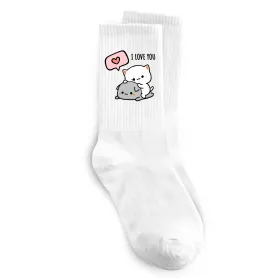 Шкарпетки Котики I Meow you Білий фото