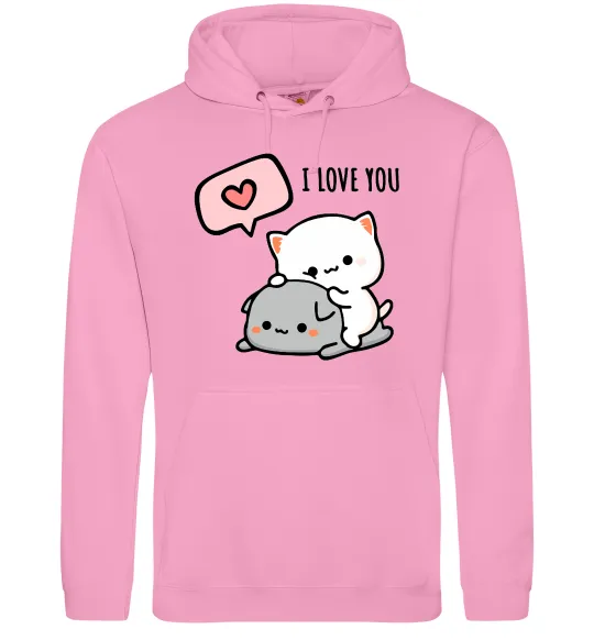 Чоловіча толстовка (худі) Peach and Goma love you Рожевий фото