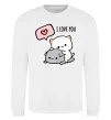 Світшот Peach and Goma love you Білий Світшот Peach and Goma love you Білий фото