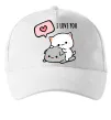 Кепка Peach and Goma love you Білий фото
