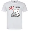 Чоловіча футболка Peach and Goma love you Білий фото