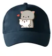Кепка Котики в обіймах Темно-синій фото