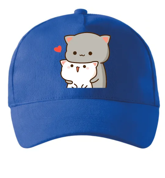 Кепка Котики в обіймах Яскраво-синій фото