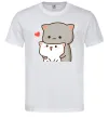 Чоловіча футболка Котики в обіймах Білий фото