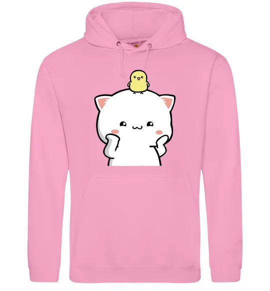 Чоловіча толстовка (худі) Котики Peach and Goma з каченям Рожевий фото