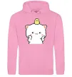 Жіноча толстовка (худі) Котики Peach and Goma з каченям Рожевий фото
