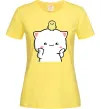 Жіноча футболка Котики Peach and Goma з каченям Лимонний фото