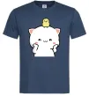 Чоловіча футболка Котики Peach and Goma з каченям Темно-синій фото