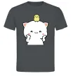 Чоловіча футболка Котики Peach and Goma з каченям Графіт фото
