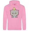 Чоловіча толстовка (худі) Котики Goma and Peach з каченям Рожевий фото