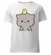 Чоловіча преміум футболка Котики Goma and Peach з каченям Білий фото