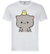 Чоловіча футболка Котики Goma and Peach з каченям Білий фото