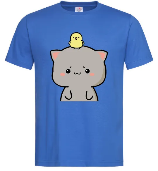 Чоловіча футболка Котики Goma and Peach з каченям Яскраво-синій фото