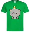 Чоловіча футболка Котики Goma and Peach з каченям Зелений фото