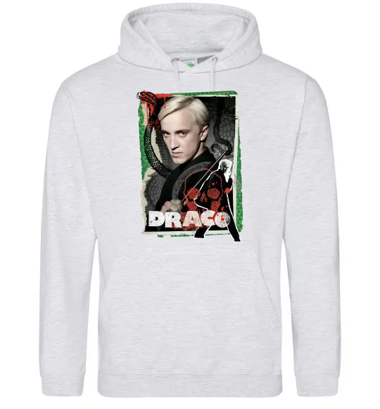 Женская толстовка (худи) Draco Серый меланж фото