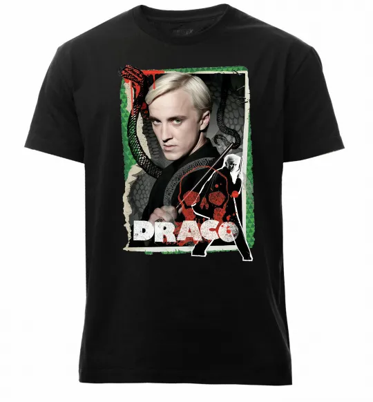 Мужская премиум футболка Draco Черный фото