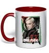 Чашка с цветной ручкой Draco Красный фото