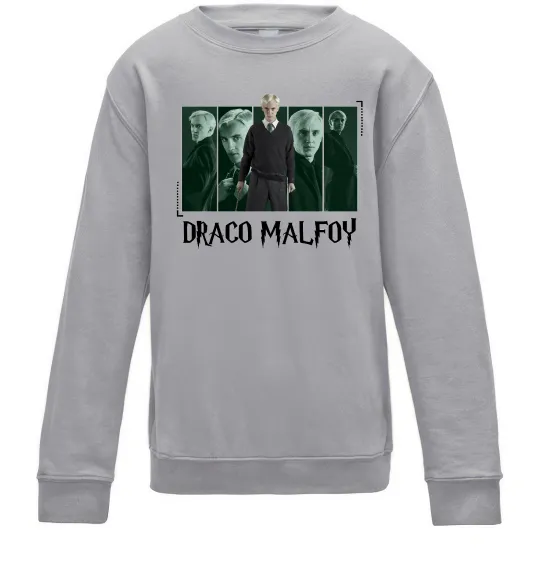 Дитячий світшот Драко Малфой Сірий меланж фото