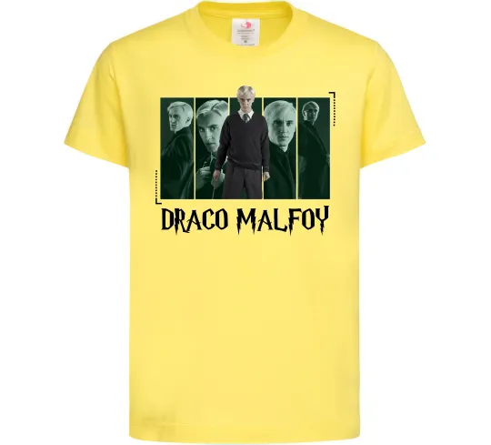 Дитяча футболка Драко Малфой Лимонний фото