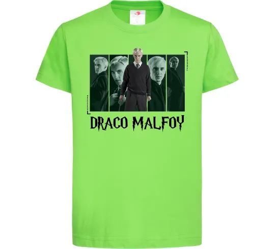 Дитяча футболка Драко Малфой Лаймовий фото