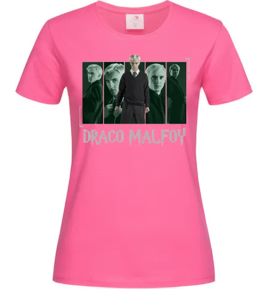 Жіноча футболка Драко Малфой Яскраво-рожевий фото