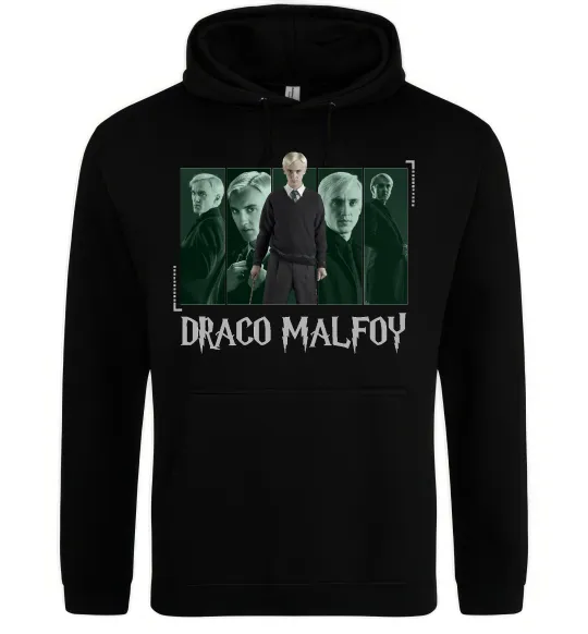 Чоловіча толстовка (худі) Драко Малфой Чорний фото