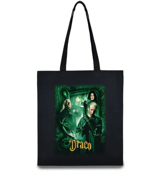 Еко-сумка Драко Малфой Слизерин Чорний фото