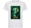 Дитяча футболка Драко Малфой Слизерин Білий фото