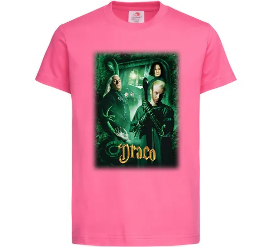 Дитяча футболка Драко Малфой Слизерин Яскраво-рожевий фото