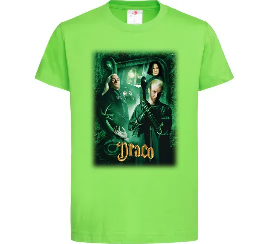 Дитяча футболка Драко Малфой Слизерин Лаймовий фото