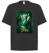 Футболка Оверсайз Драко Малфой Слизерин Чорний фото