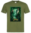Чоловіча футболка Драко Малфой Слизерин Оливковий фото
