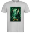 Чоловіча футболка Драко Малфой Слизерин Сірий фото