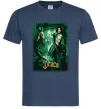 Чоловіча футболка Драко Малфой Слизерин Темно-синій фото