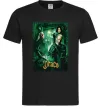 Чоловіча футболка Драко Малфой Слизерин Чорний фото