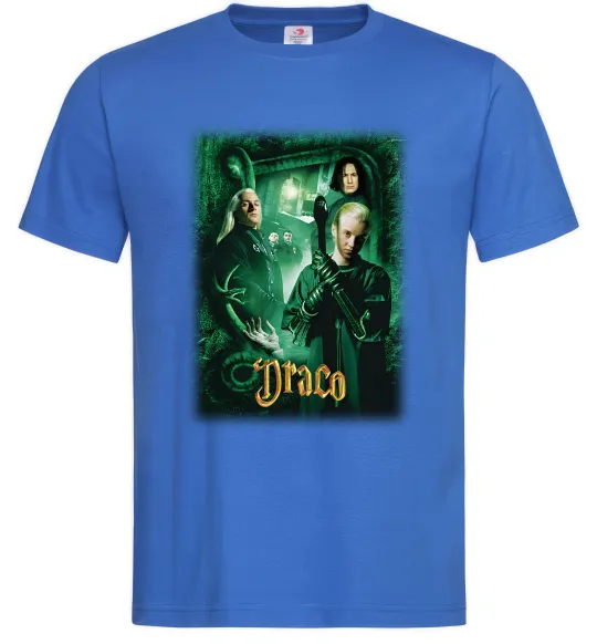 Чоловіча футболка Драко Малфой Слизерин Яскраво-синій фото