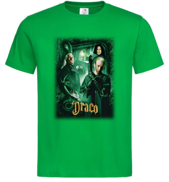 Чоловіча футболка Драко Малфой Слизерин Зелений фото