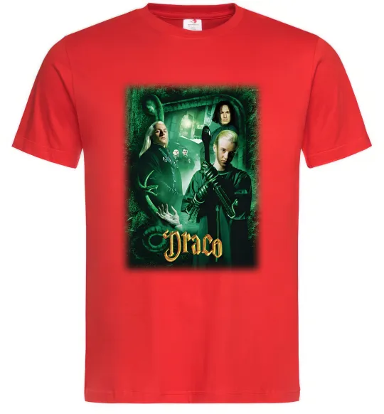 Чоловіча футболка Драко Малфой Слизерин Червоний фото