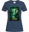 Жіноча футболка Драко Малфой Слизерин Темно-синій фото