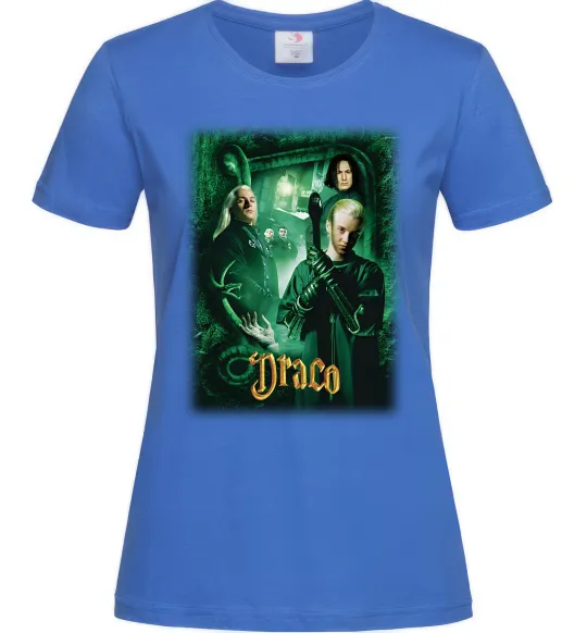 Жіноча футболка Драко Малфой Слизерин Яскраво-синій фото