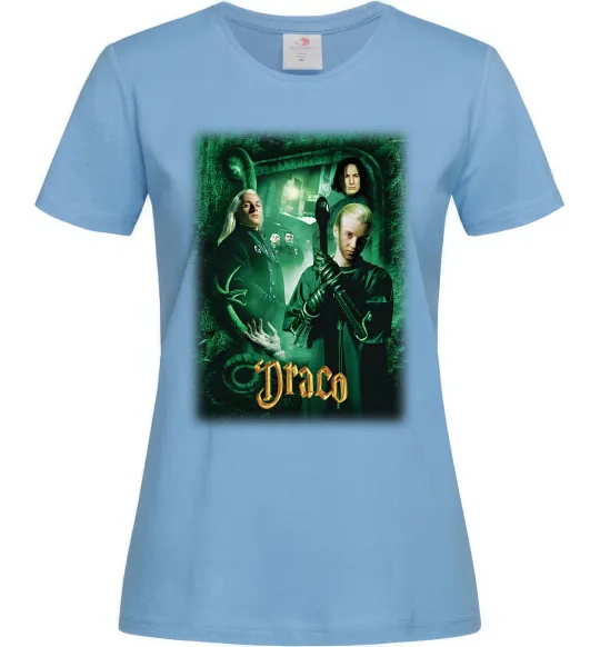 Жіноча футболка Драко Малфой Слизерин Блакитний фото