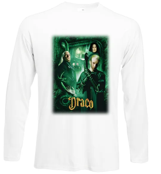 Лонгслів Драко Малфой Слизерин Білий фото